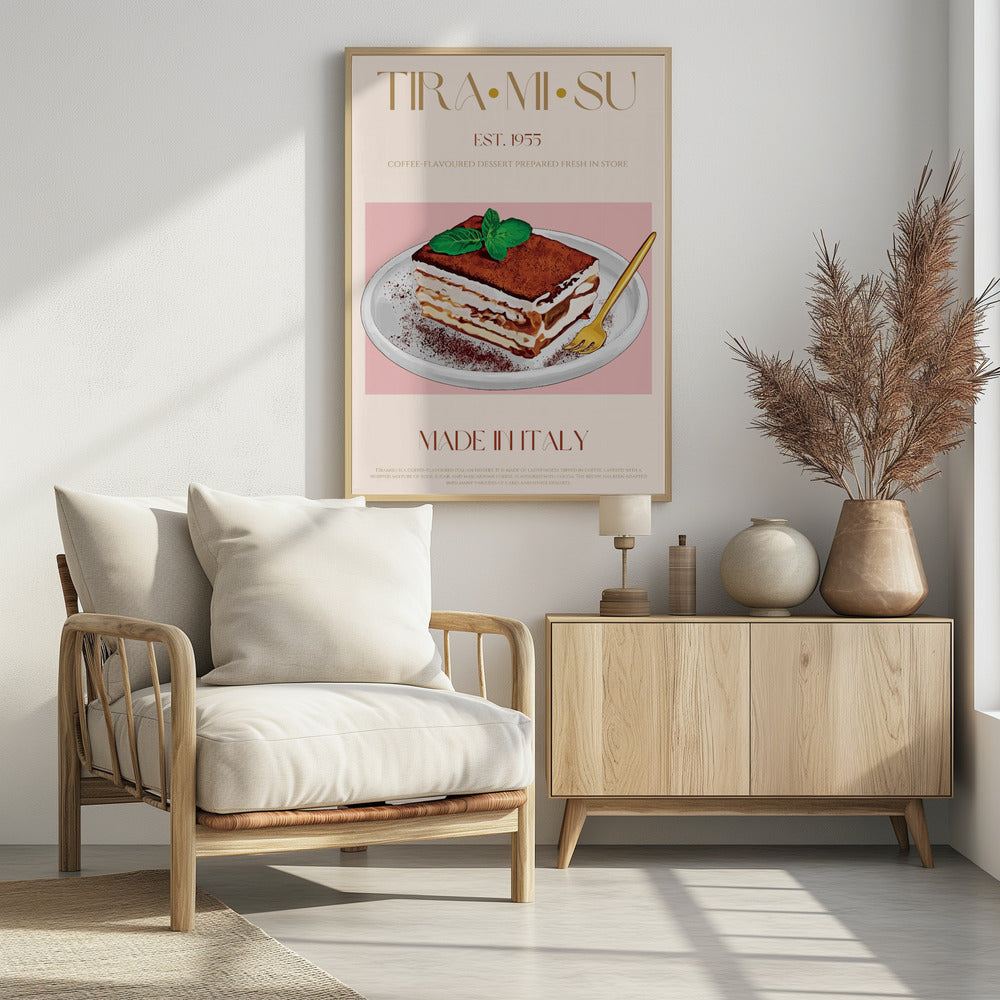 Klassischer italienischer Tiramisu-Druck | Poster