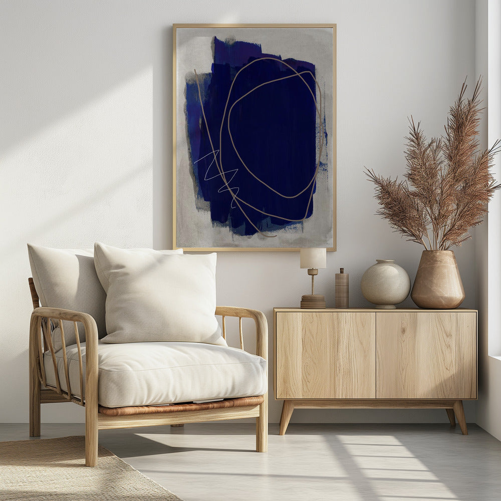 Blue Strokes 5 | Poster