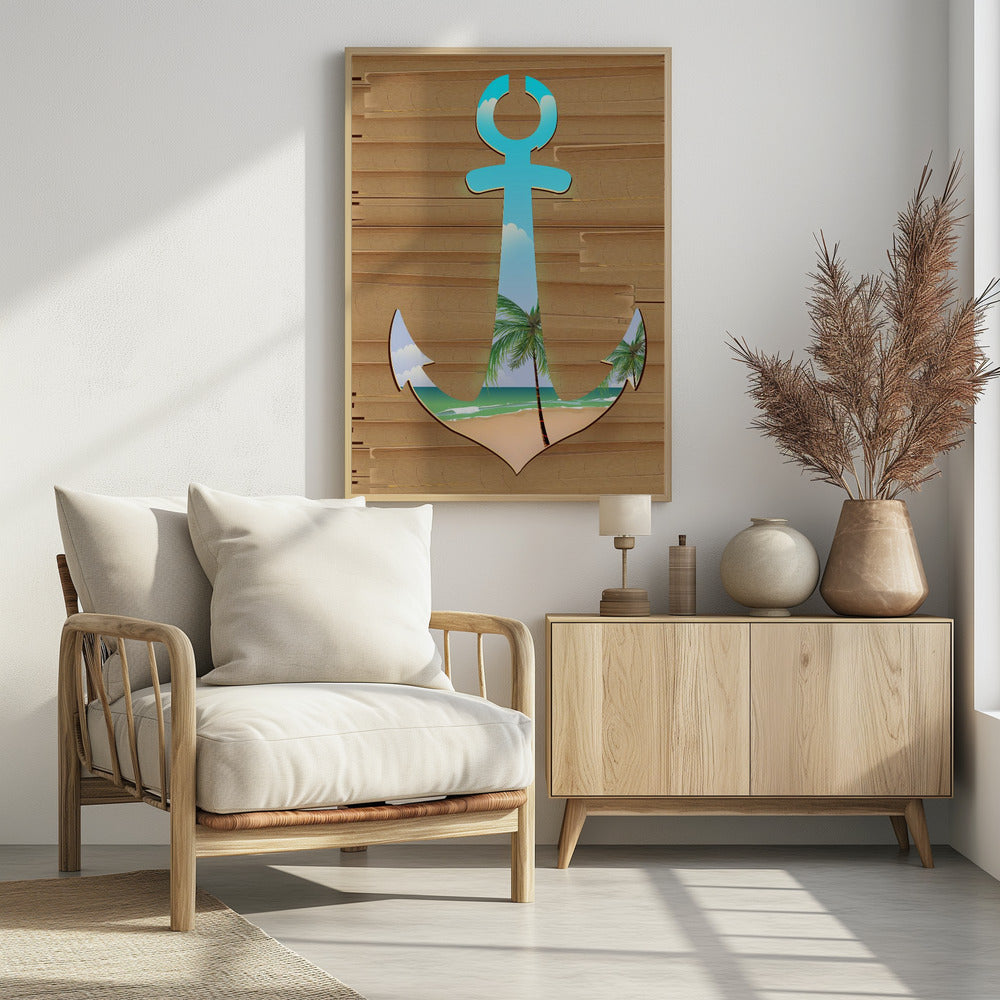 Anker am Strand | Poster