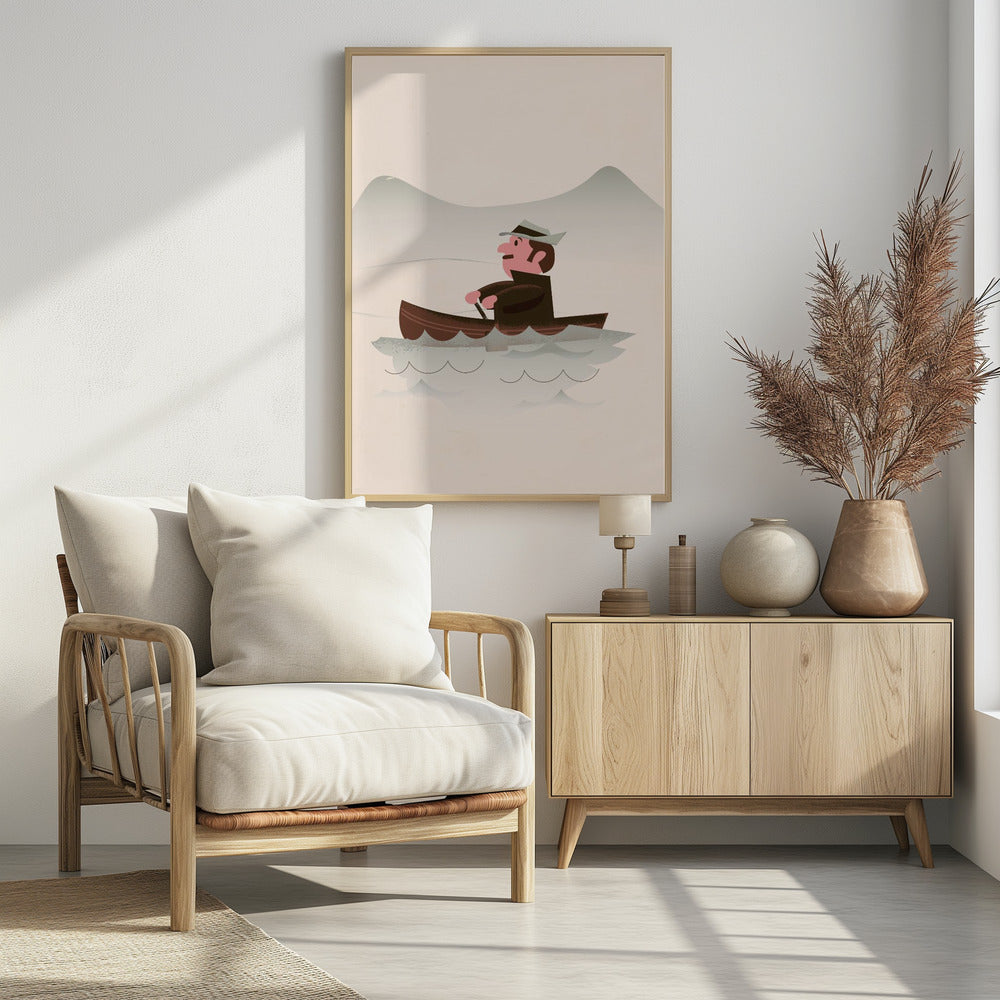 Angeln gegangen | Poster