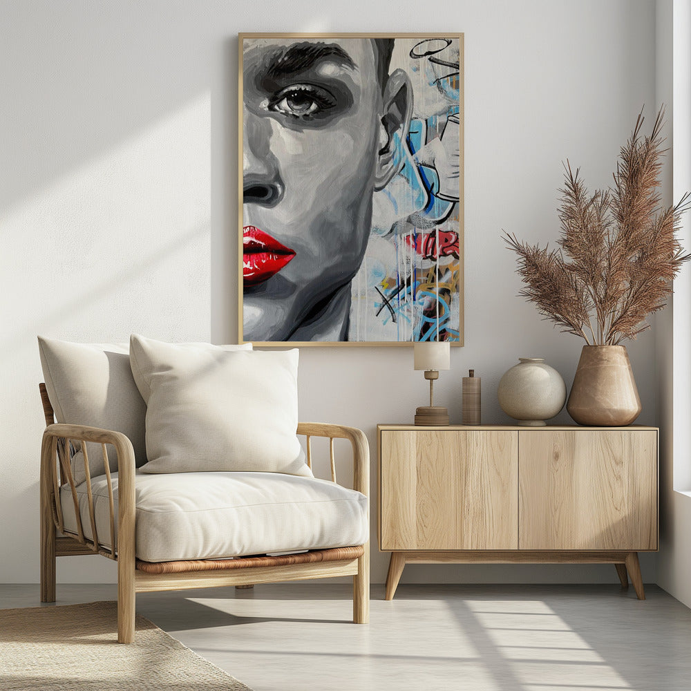 Lebendiger Graffiti-Blick | Poster