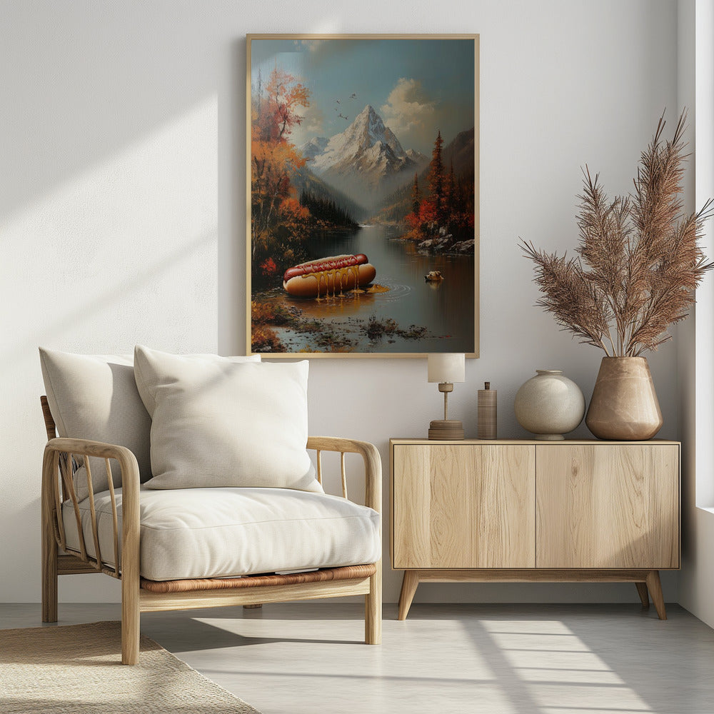 Schwimmende Hunde | Poster