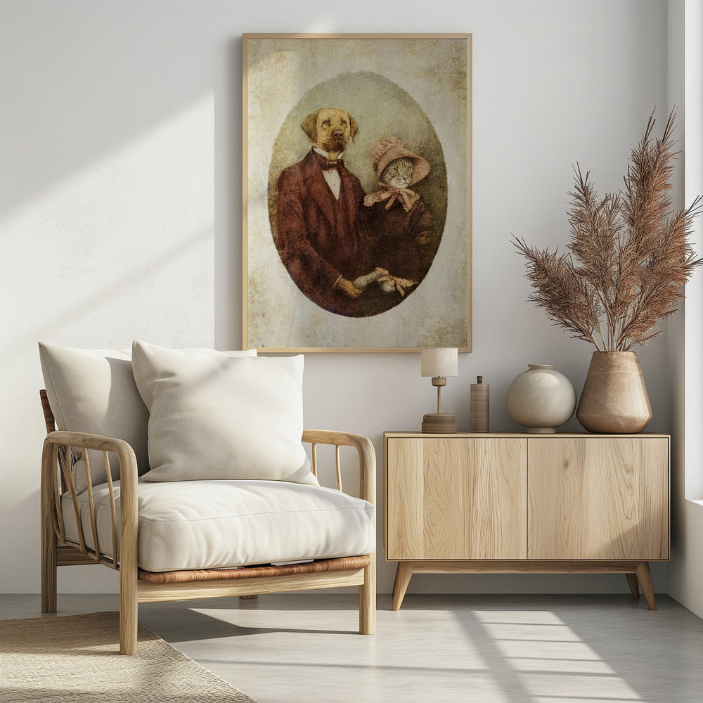 Porträtpaar im viktorianischen Stil | Poster