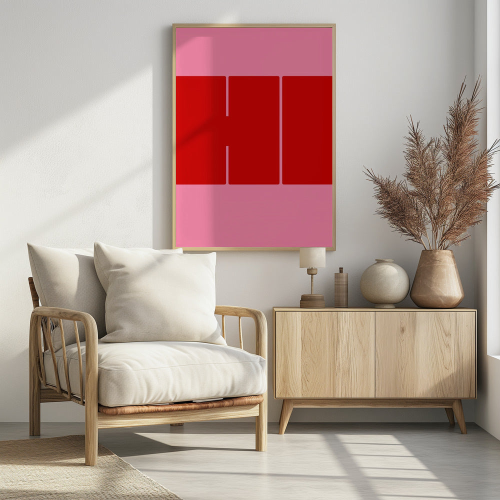 Kräftige rote Formen | Poster