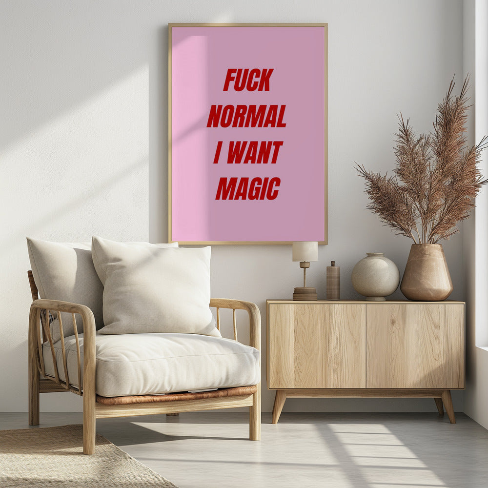 Kräftige rote Typografie | Poster