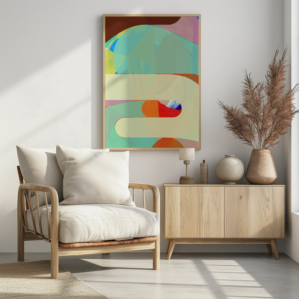 Bunte geometrische Formen | Poster