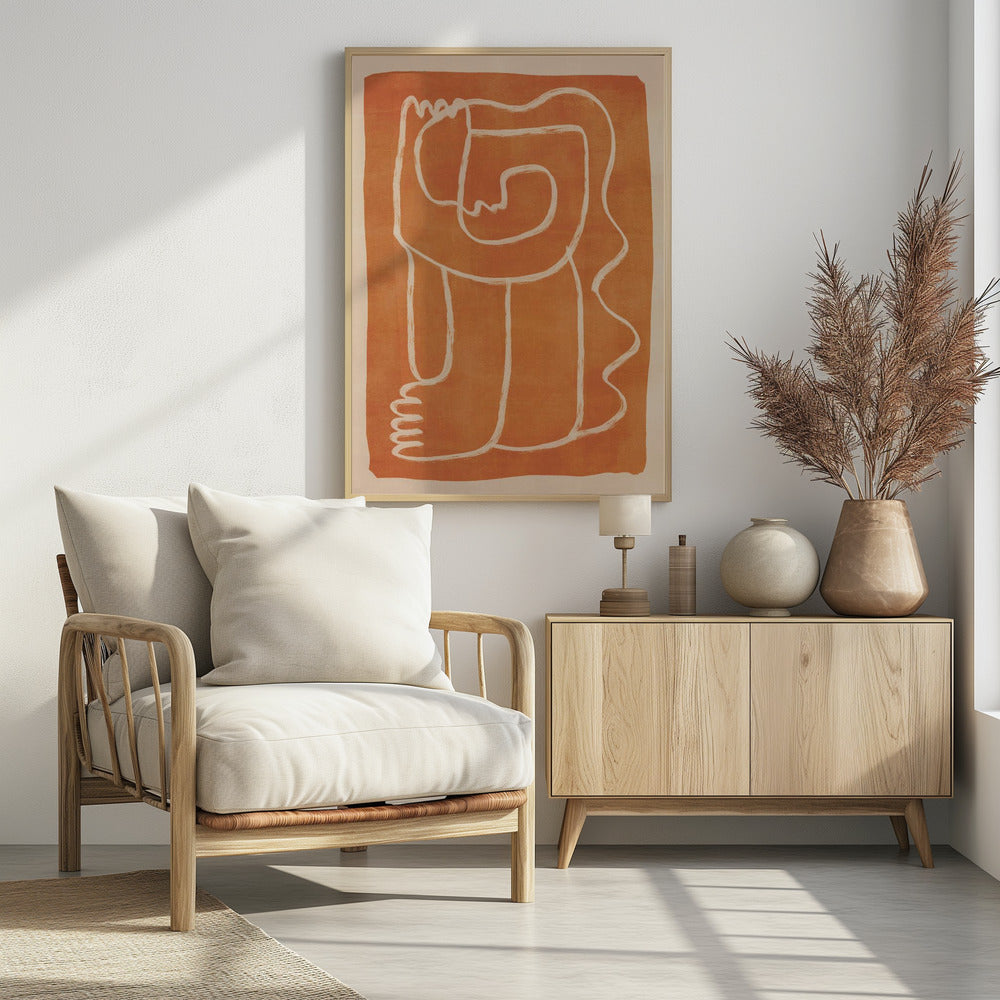 Abstract Line Art Figure | Poster
