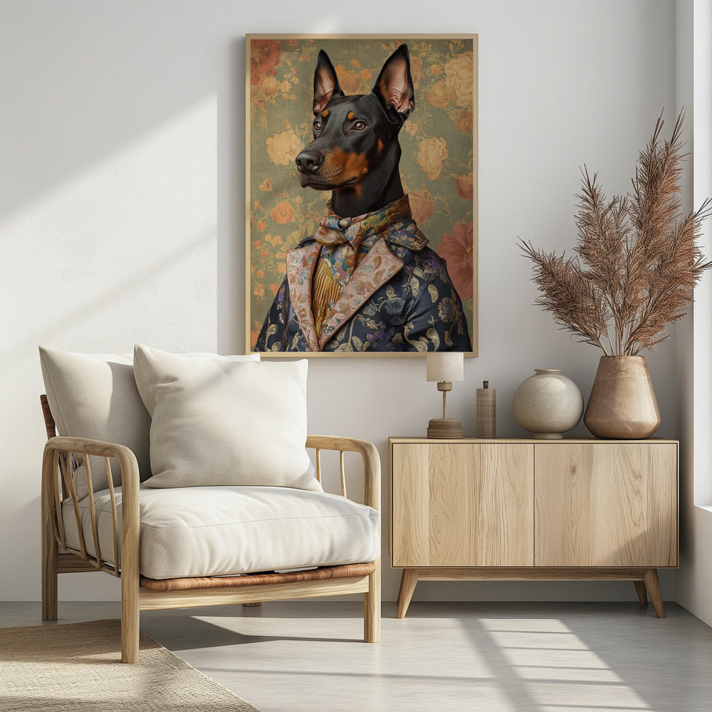 Der vornehme Dobermann | Poster