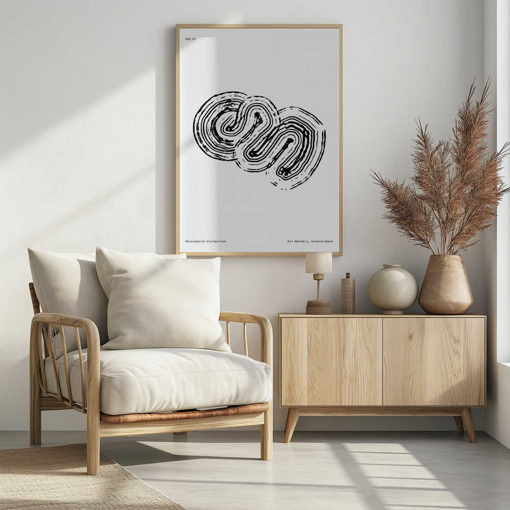 Monochromes Labyrinth 17 | Poster