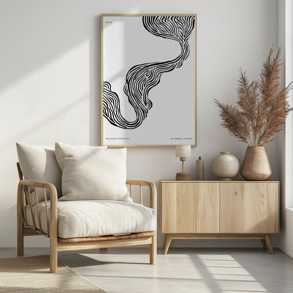 Fließende Linien | Poster