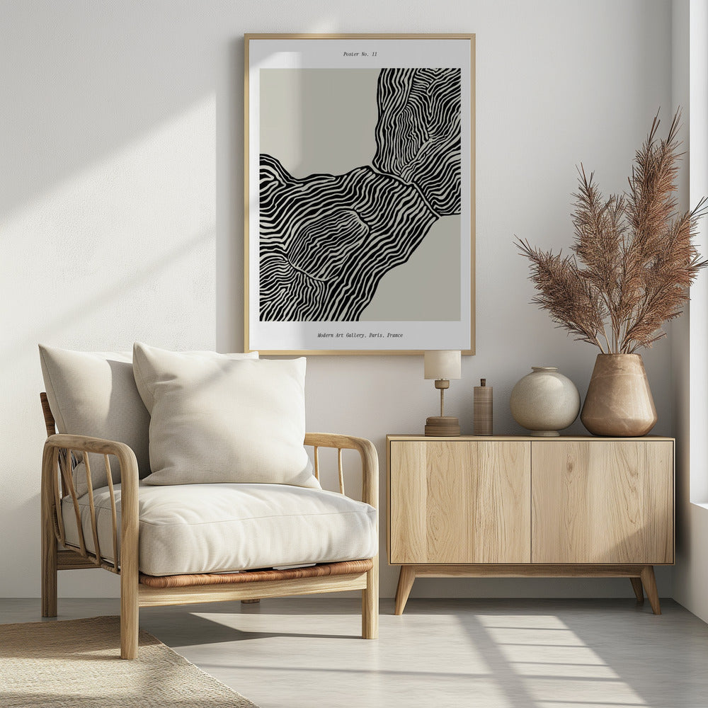 Fließende Konturen | Poster