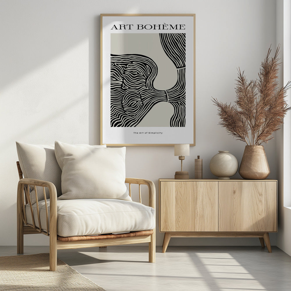 Fließende Streifen | Poster