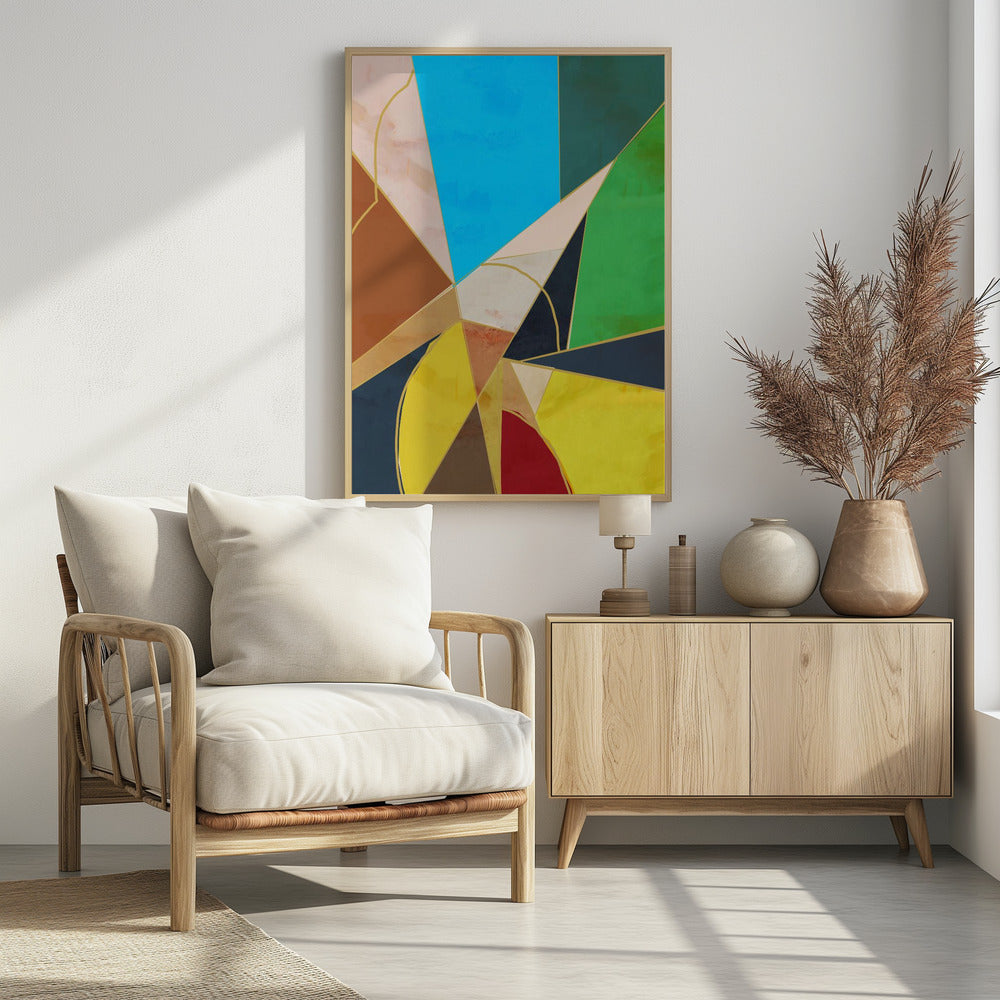 Bunte geometrische Formen | Poster
