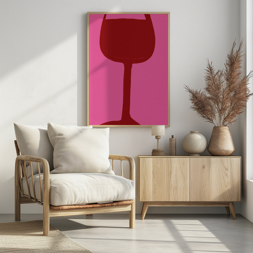 Wein und Pink Vibes | Poster