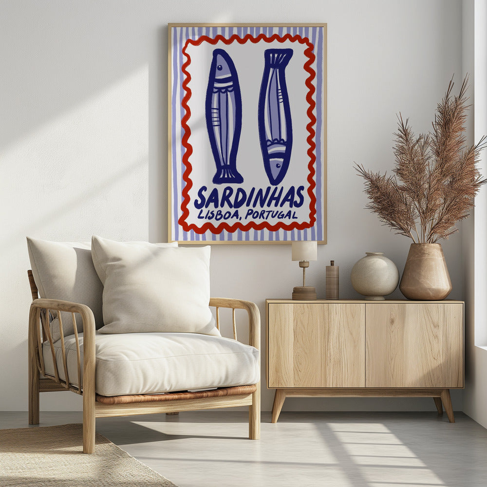 Lissabon Sardinen Genuss | Poster