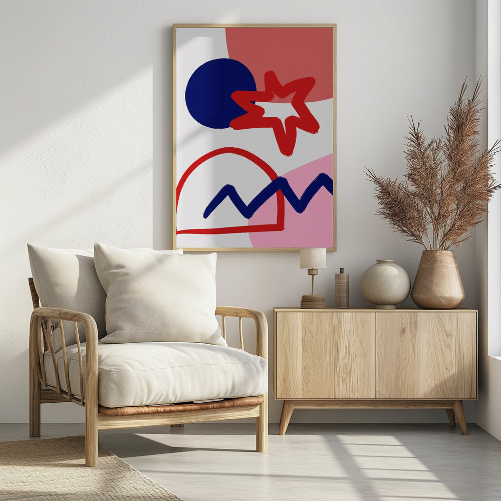 Kräftige geometrische Formen | Poster