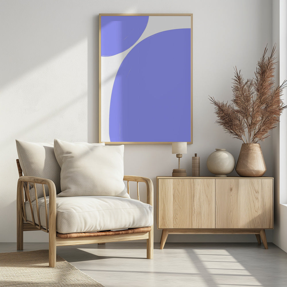 Weiche lila Kurven | Poster