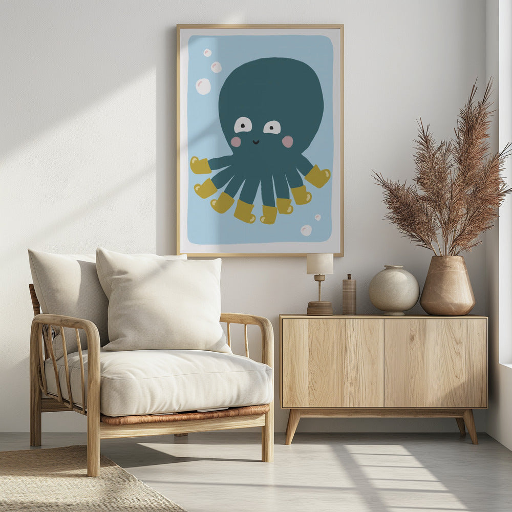 Spaß mit dem gestiefelten Oktopus | Poster