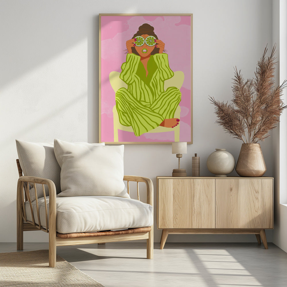 Sehen Sie die Welt durch eine Limette | Poster