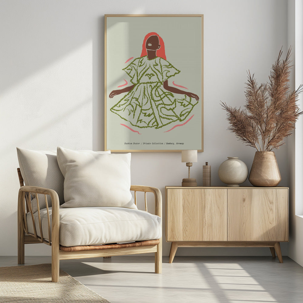 Eleganz in Grün | Poster