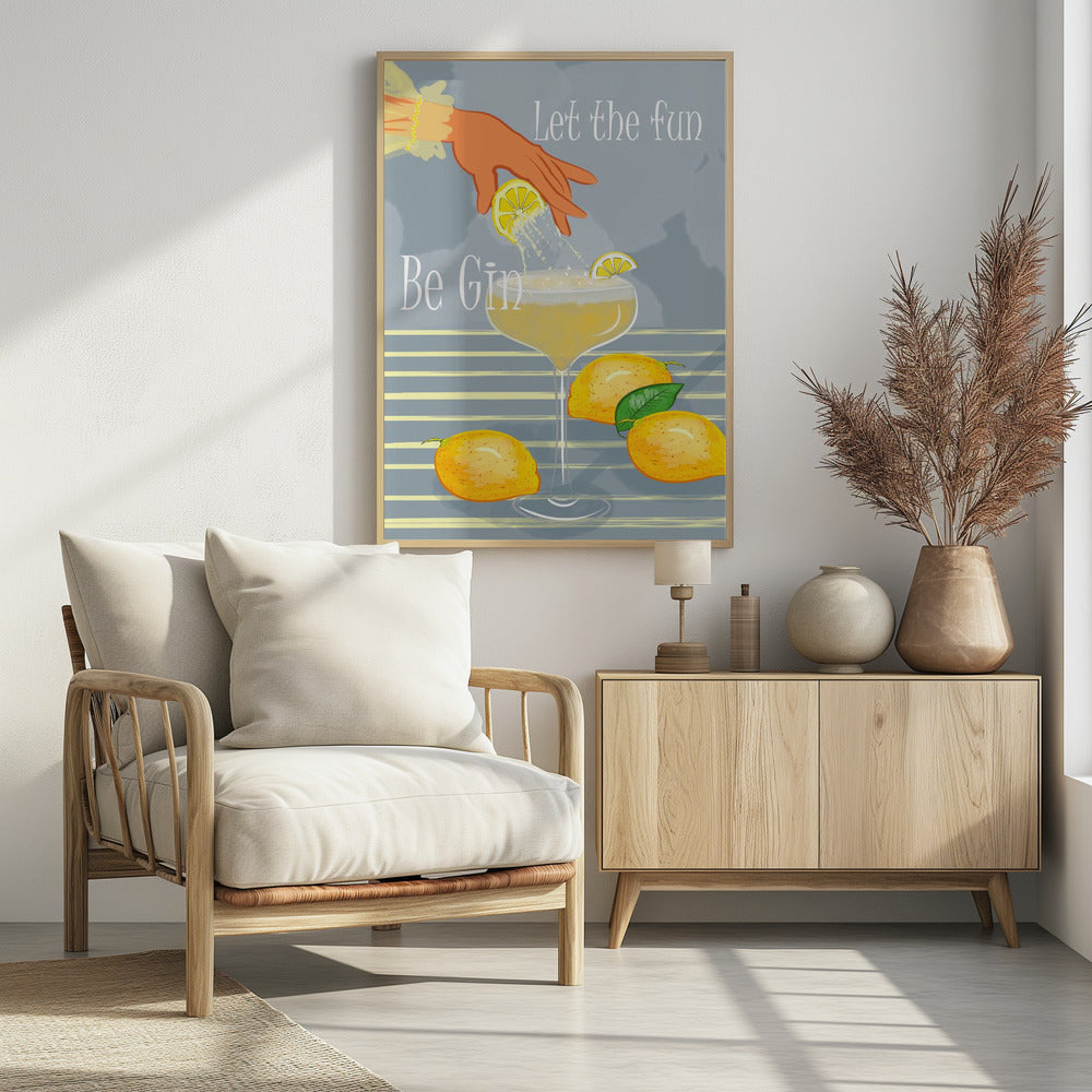 Lass den Spaß Gin sein | Poster
