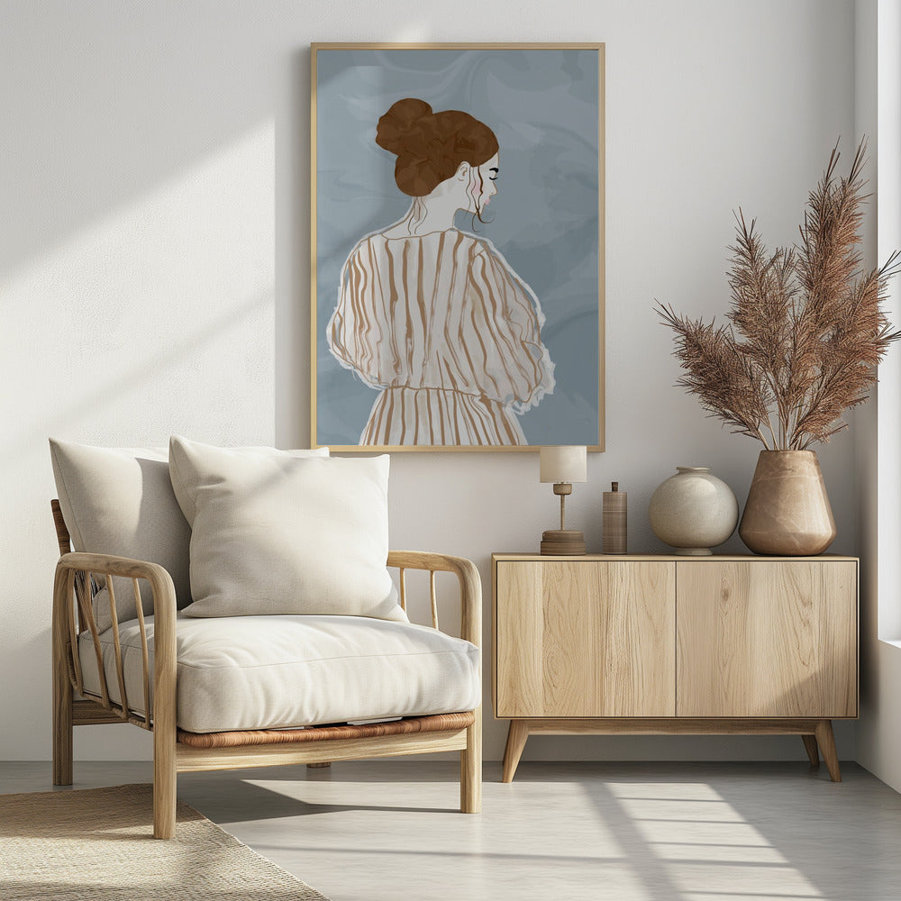 Frau, die allein steht | Poster