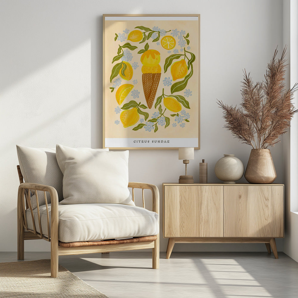 Zitrus-Eisbecher | Poster