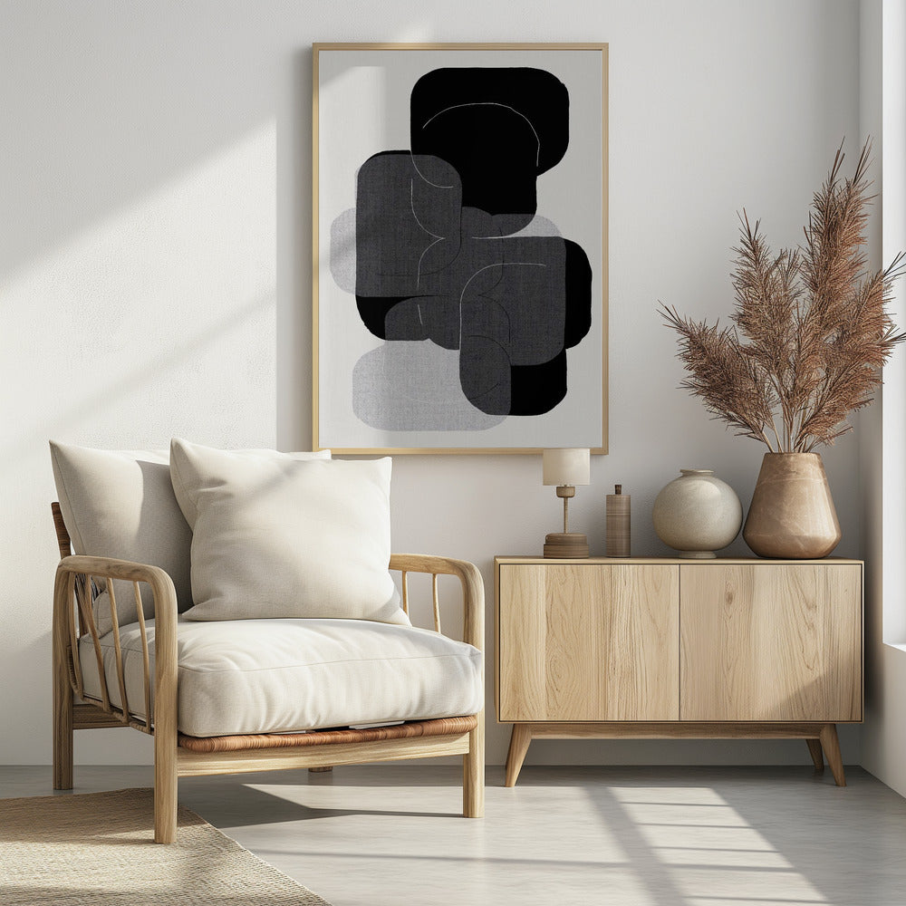 Monochrome Schichten | Poster