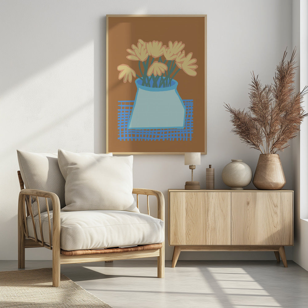 Gänseblümchen in der Vase | Poster