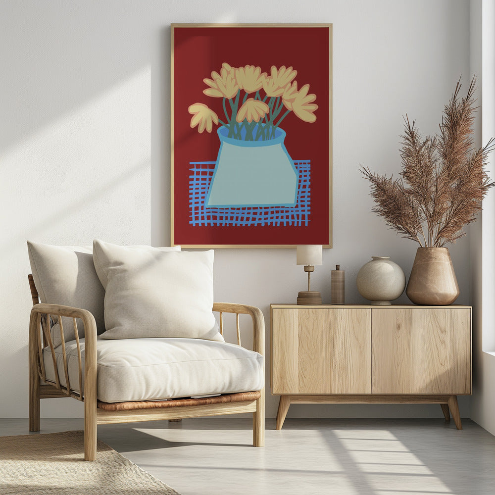 Gänseblümchen in der Vase | Poster