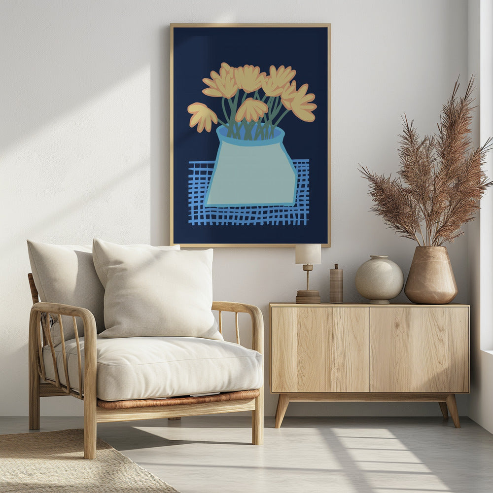 Gänseblümchen in der Vase | Poster