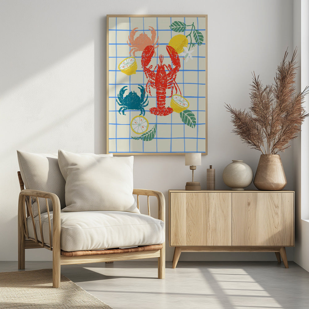 Hummer und Zitronen | Poster