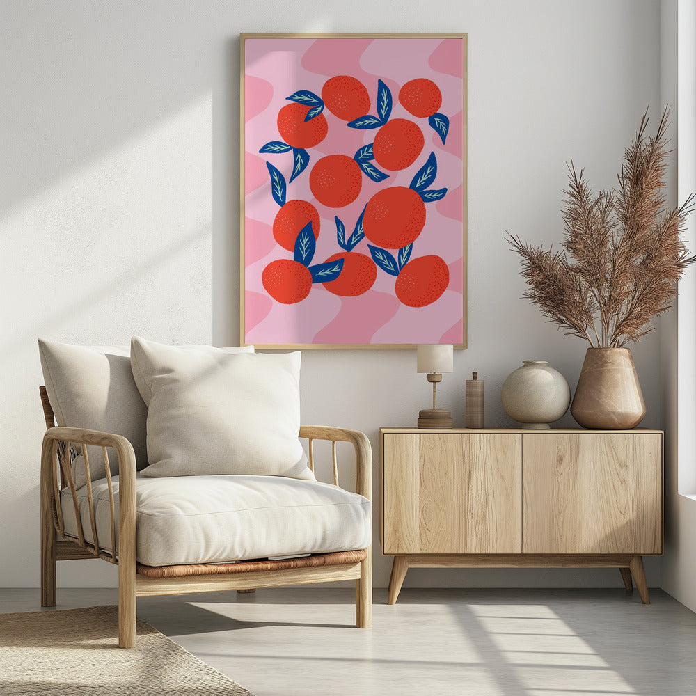 Lebendige Mandarinen | Poster