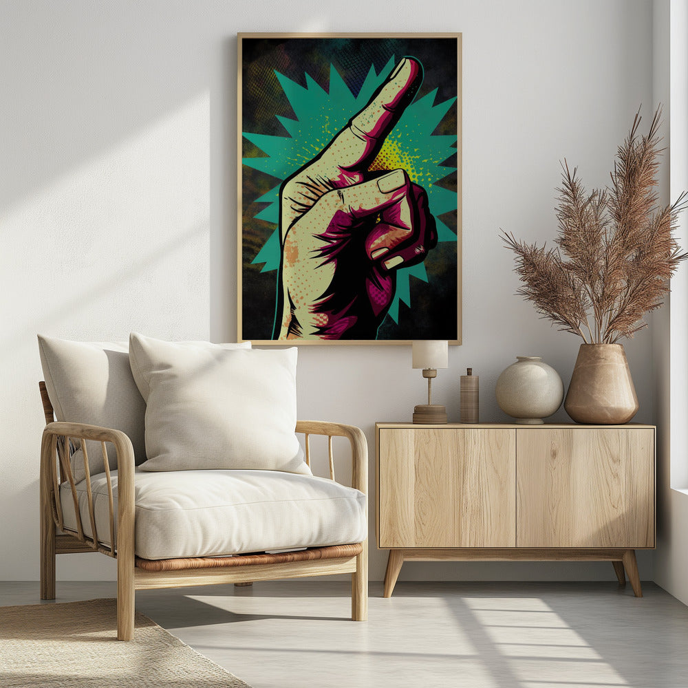 Vibrant Hand Gesturing | Poster