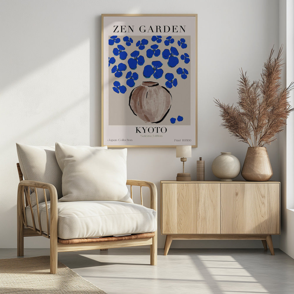 Himmelblaue Blüten | Poster