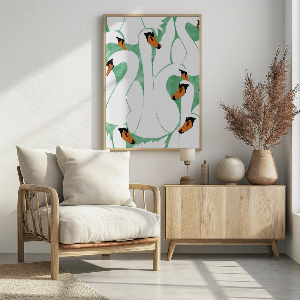 Anmutige Schwäne | Poster