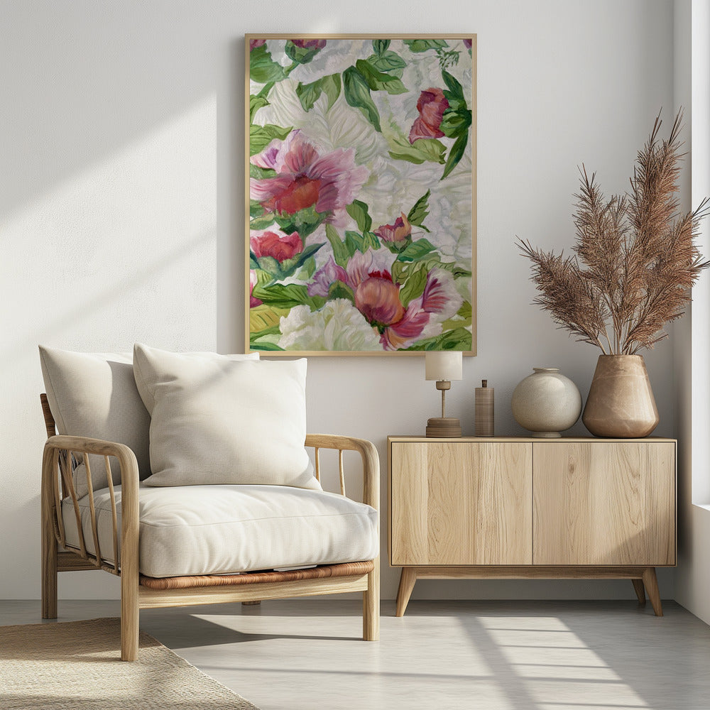 Lebendiges Blumenkunstwerk | Poster