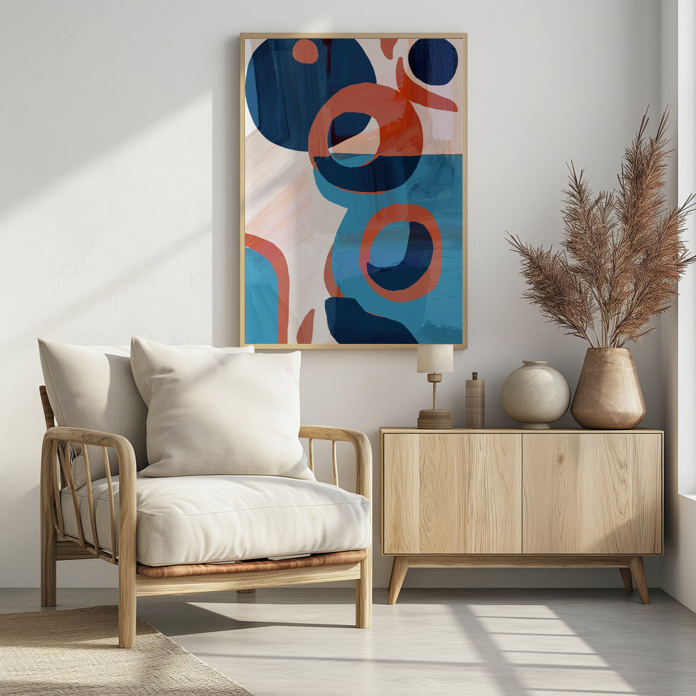 Geometrische Formen und leuchtende Farben | Poster