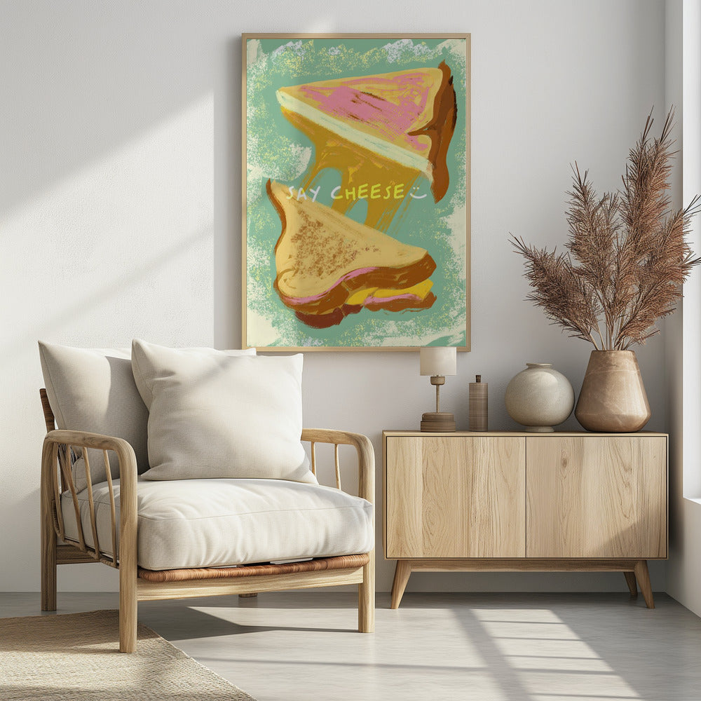 Geschmolzene Käsesandwiches | Poster