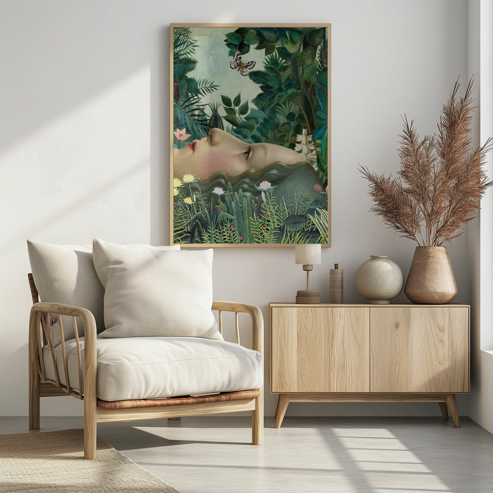 Giovanna In Tropical Garden | Poster