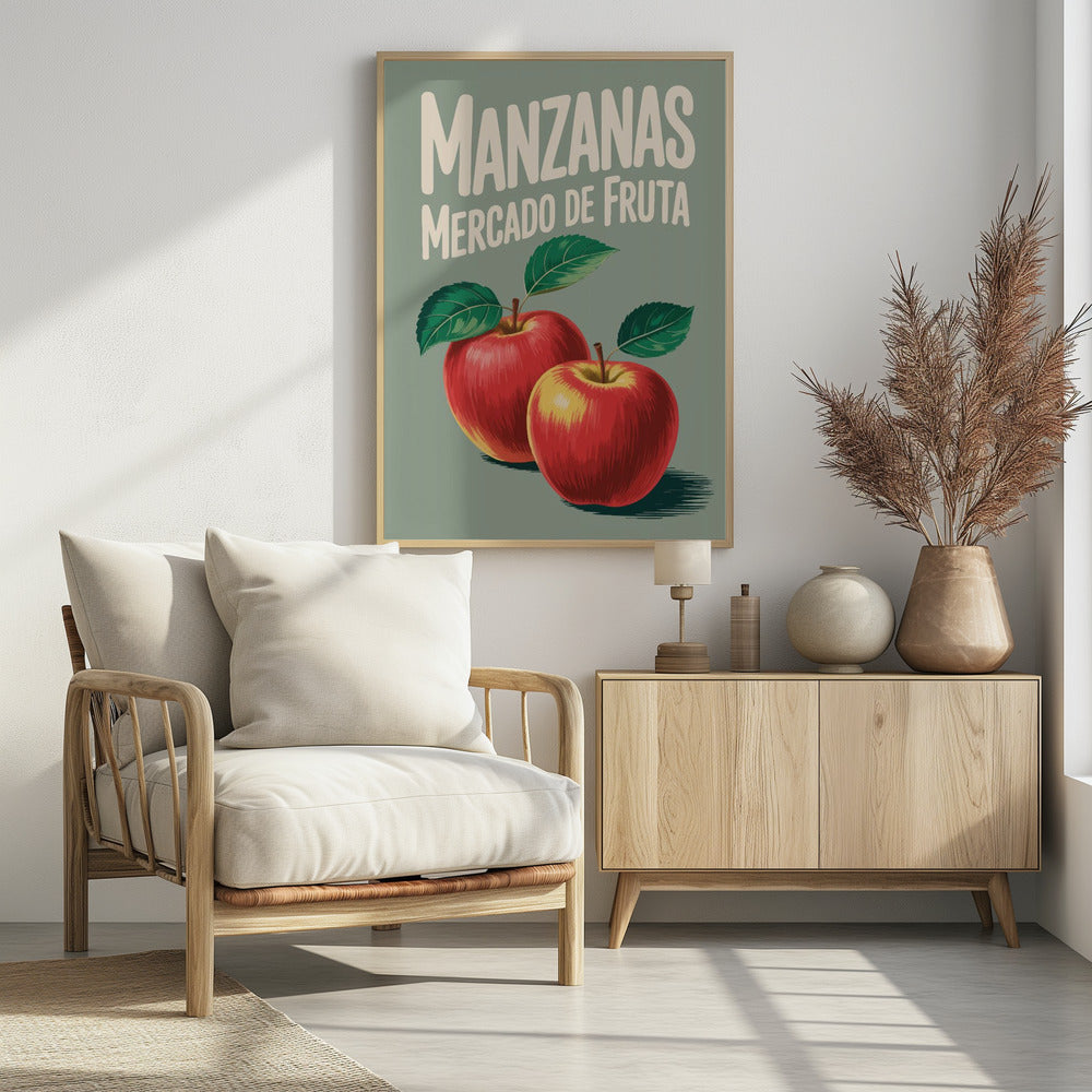 Vibrant Red Apples | Poster