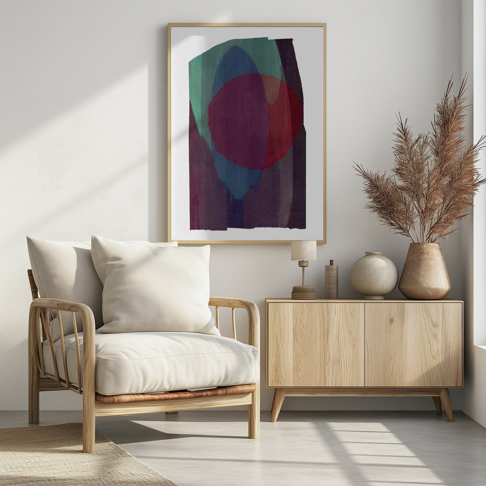 Geometrische Formen in satten Tönen | Poster