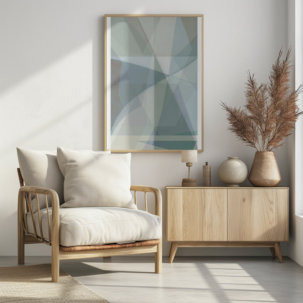 Geometrische Formen in gedämpften Tönen | Poster