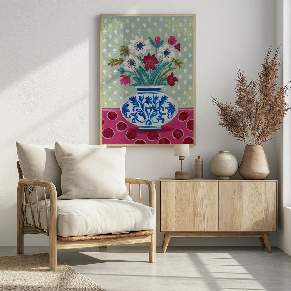 Blumen in der Vase Stillleben | Poster