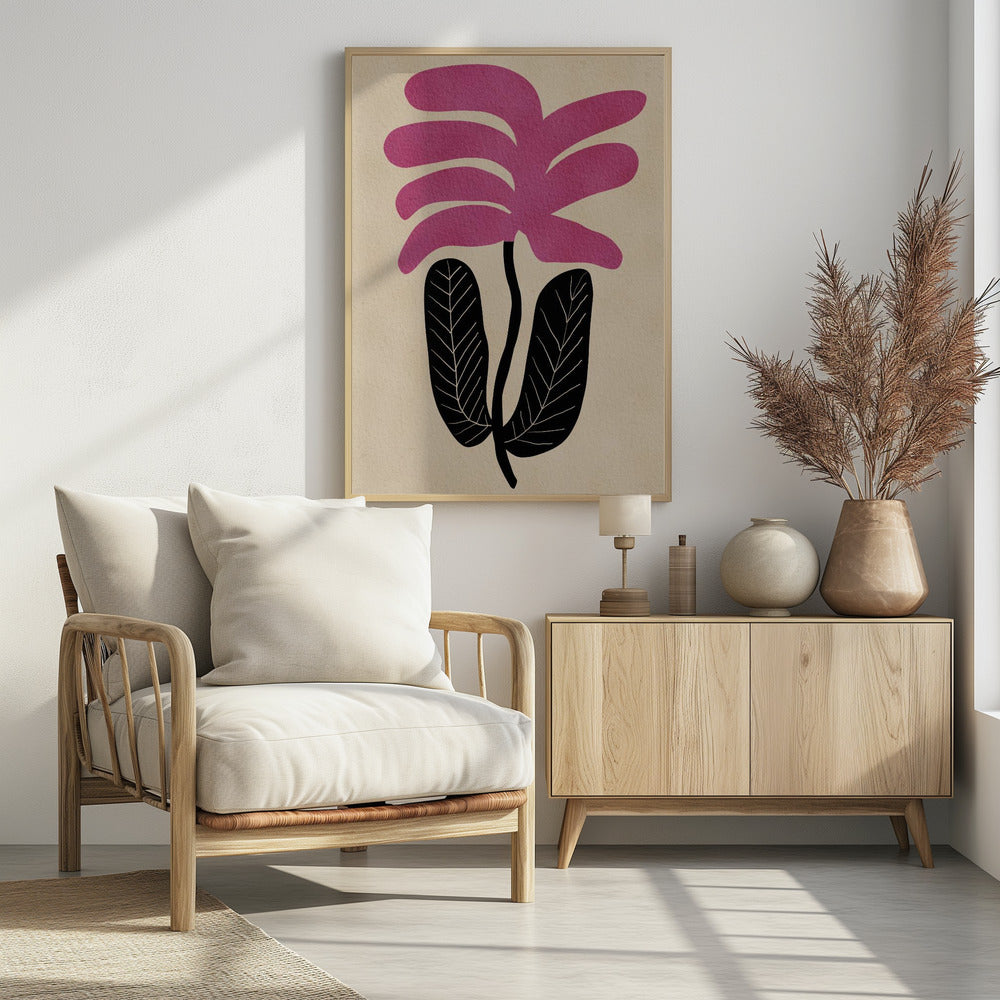 Pink floral flower | Poster