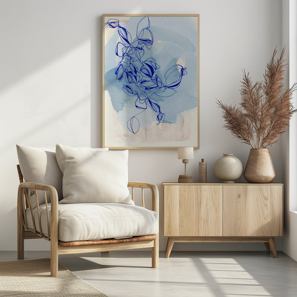 Blaue Weinrebe Eleganz | Poster