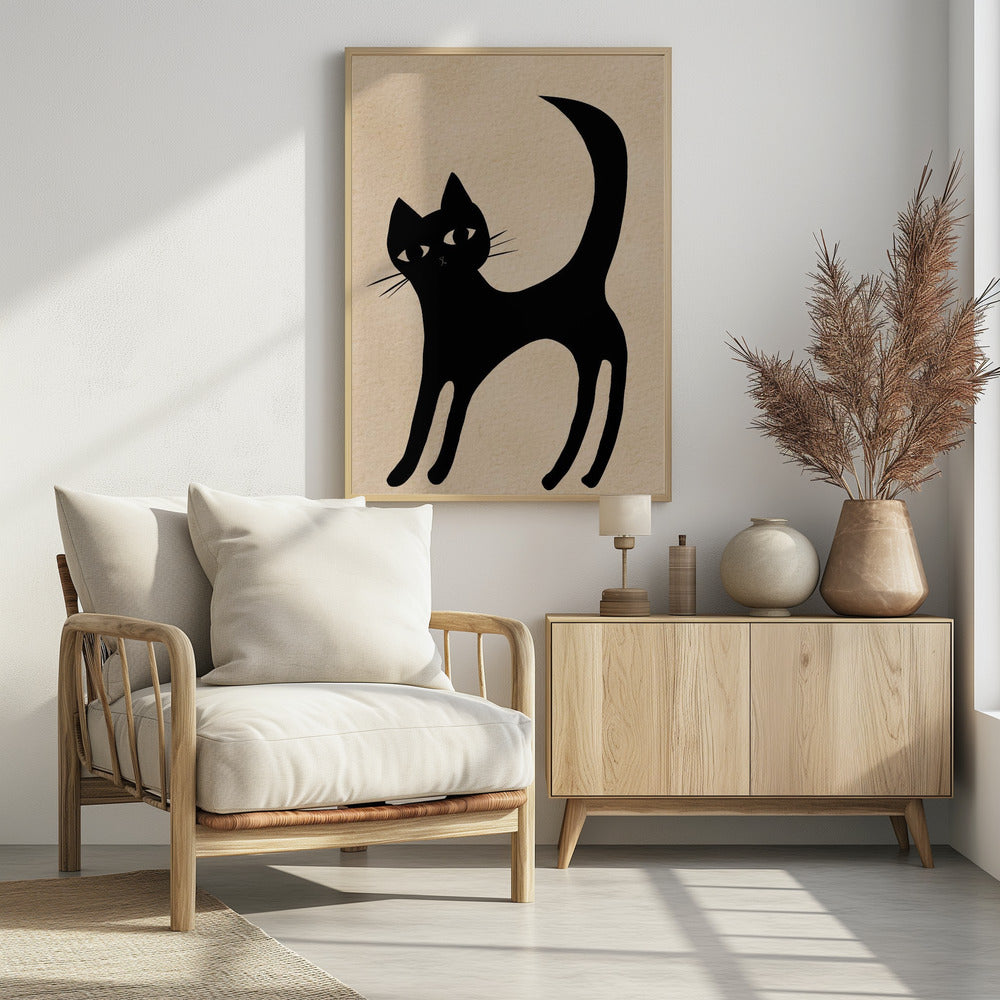 Schwarze Katze | Poster