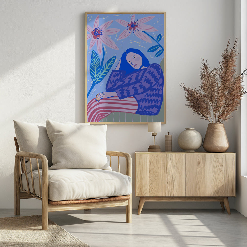 Sitzende Dame | Poster