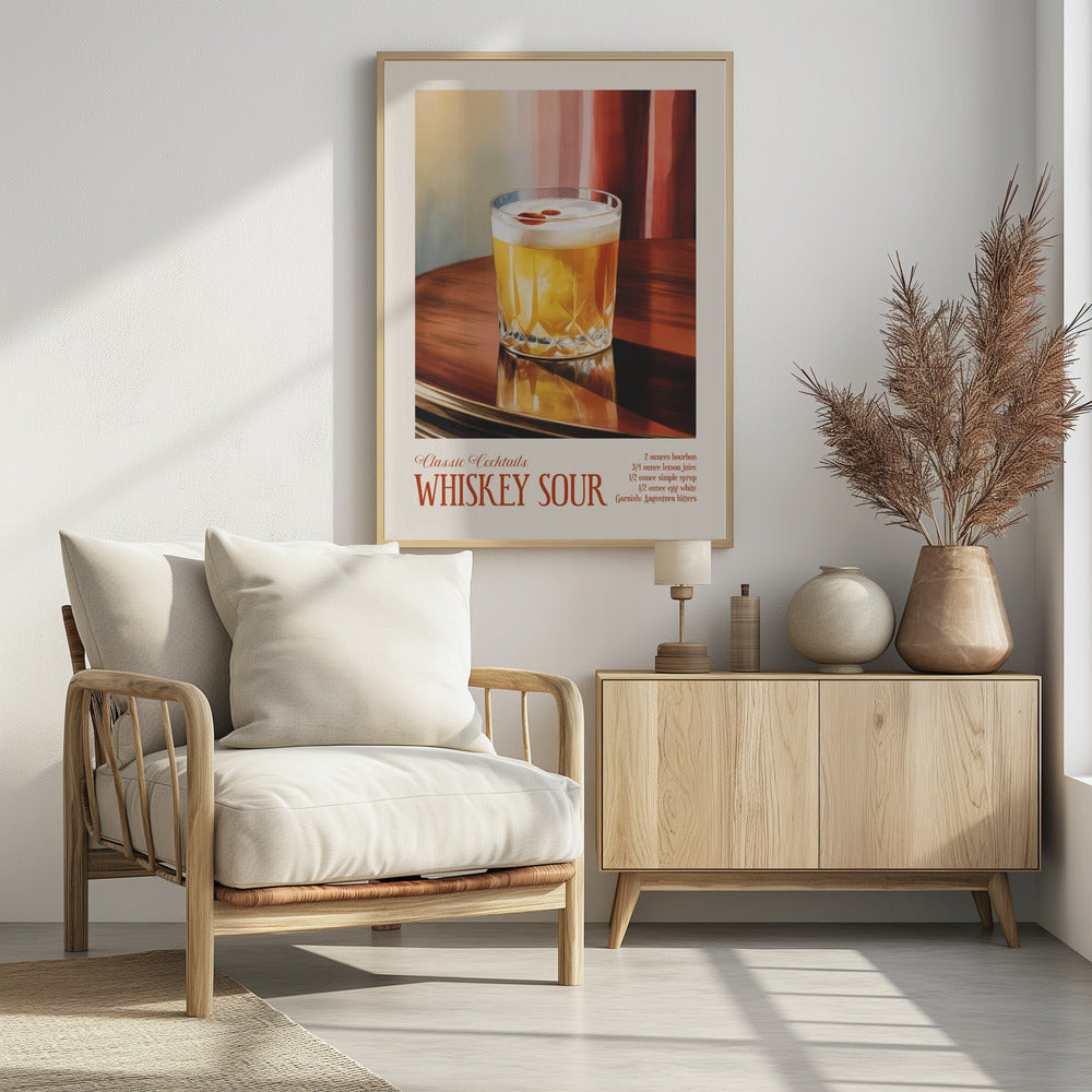 Klassische Cocktails - Whiskey Sour | Poster