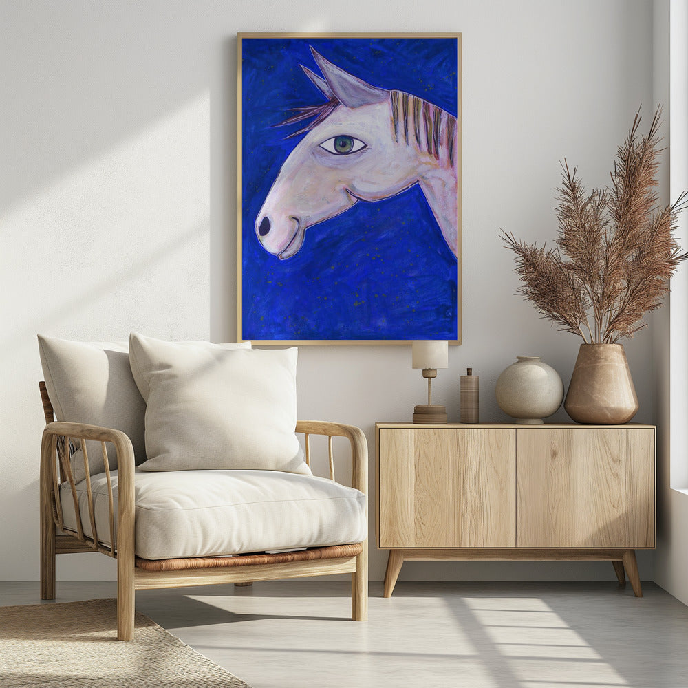 Träume von Pferden Leuchtendes Blau | Poster
